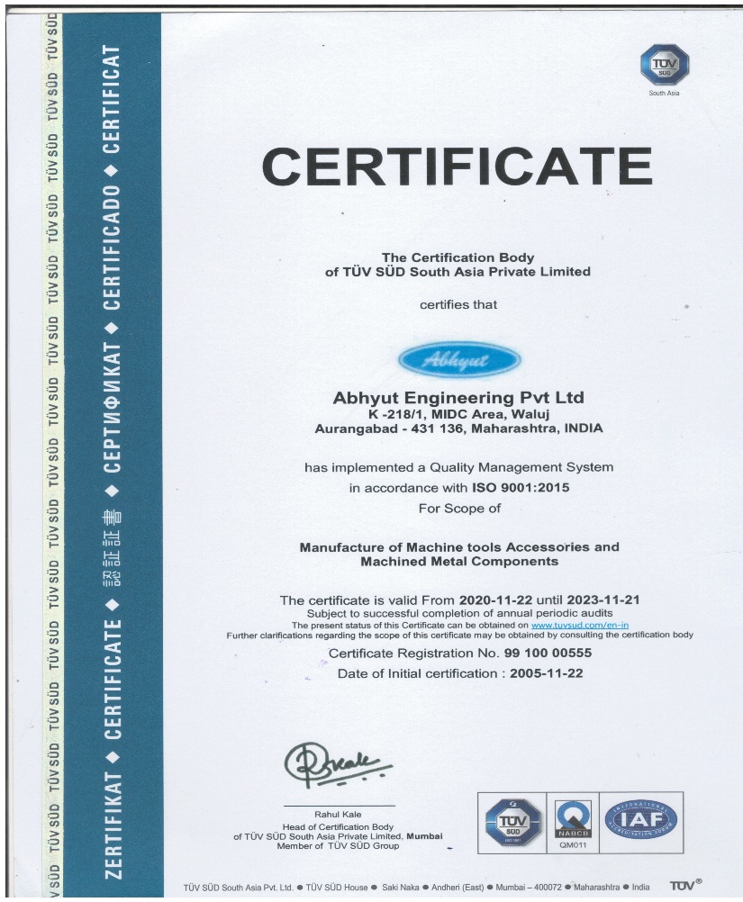 ISO 9001:2015 certified